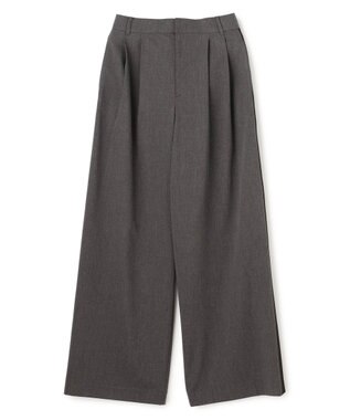 UNFILO 【セットアップ着用可】マイビューティ 側章ワイドパンツ チャコール