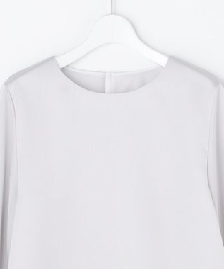 J.PRESS LADIES L ハンマーサテン カットソー ライトグレー系