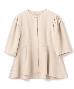 UNFILO 【VERY×UNFILOコラボ】BEAUTY MOVE ペプラムブラウス アイボリー