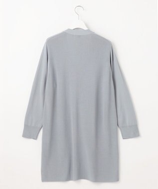 J.PRESS LADIES L 【洗える】COTTON MODAL Vネック カーディガン ダルブルー系