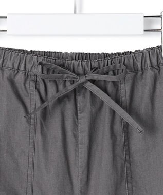 J.PRESS YORK STREET 【WOMEN】ソフトコットン ワイドベイカー パンツ グレー系