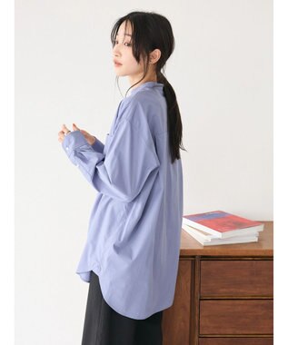 CRAFT STANDARD BOUTIQUE バンドカラーシャツ Blue