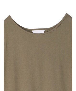 Green Parks Ｂ．ドッキングボリュームギャザーワンピース Black