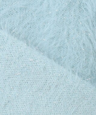 ANY SIS 【洗える】フィルムラメシャギー ニット ミント