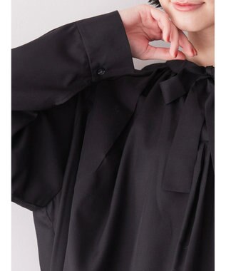 AMERICAN HOLIC イージーケア２ＷＡＹボウタイブラウス Black