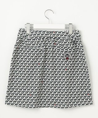 23区GOLF 【WOMEN】【ストレッチ】ハンタードッグ柄 スカート ホワイト系5