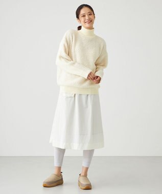 SHARE PARK LADIES プードルタートルニット アイボリー系