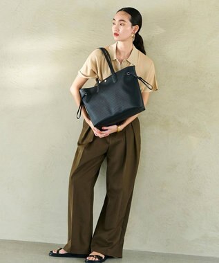 TOPKAPI 【Breath TOPKAPI】2way A4 ロングハンドル トート バッグ ブラック