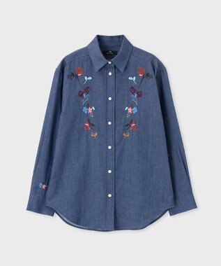 Paul Smith ダンガリー エンブロイダリーシャツ ダークインディゴ