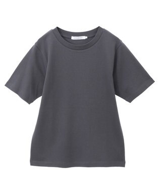 AMERICAN HOLIC きれいめコットンベーシックＴシャツ（５分袖） Charcoal Gray
