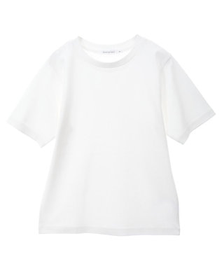 AMERICAN HOLIC きれいめコットンベーシックＴシャツ（５分袖） Off White