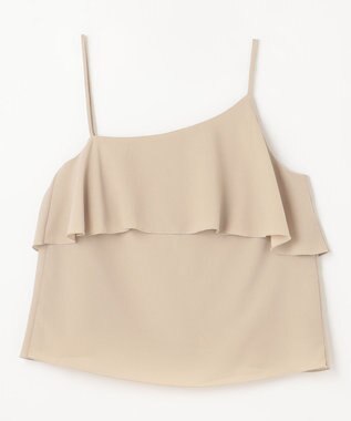 GRACE CONTINENTAL フリルキャミソール ベージュ