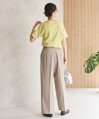 AMERICAN HOLIC きれいめコットンベーシックＴシャツ（５分袖） Pistachio