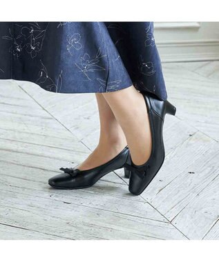 Riz raffinee <Riz raffinee>【３E】リボンパンプス ブラック