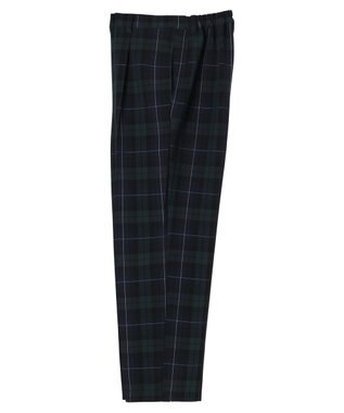 Green Parks きれいシルエットチェックパンツ Glen Check