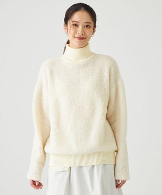 SHARE PARK LADIES プードルタートルニット アイボリー系