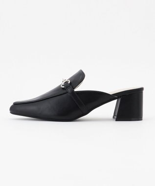 ICB ポインテッドローファーミュール ブラック系