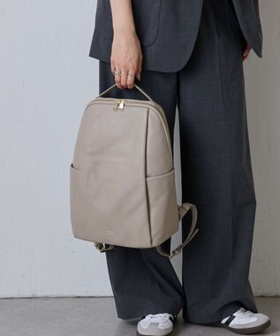 russet ＜背面メッシュ仕様＞レザーリュックサック(CE-1373) GrayBeige
