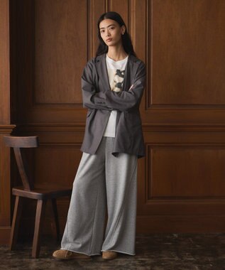 CRAFT STANDARD BOUTIQUE スウェットワイドパンツ Gray Mixture