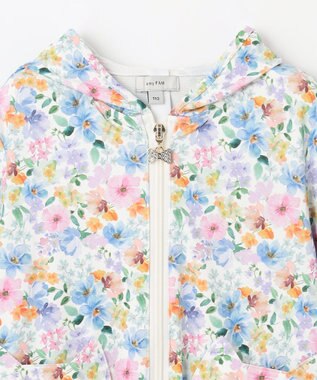 ANY KIDS UVカット さらさら パーカー 花柄