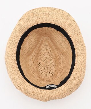 JOSEPH ABBOUD 【ナチュラルな風合い】ラフィアメランジハット アイボリー系