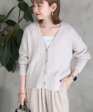 AMERICAN HOLIC テープヤーンカーディガン Light Gray