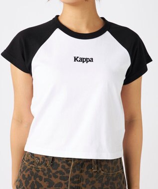 OP／FILA 【Kappa】ショート丈 ラグランミニTシャツ ホワイト