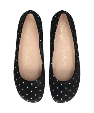 Bridget Birkin 【Bridget Birkin】オブリークバレエシューズ ブラック雑材