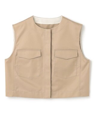 uncrave チノギャバジン ジレブラウス ベージュ