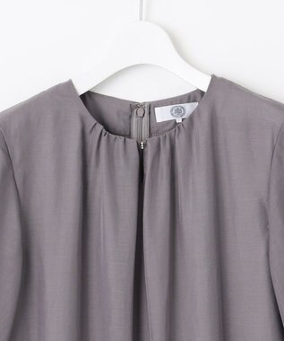 J.PRESS LADIES 【洗える】ブライトスパンボイル ワンピース グレージュ系