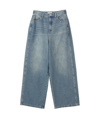 earth music&ecology スタッズデニムパンツ Medium Indigo