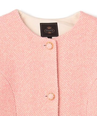 TOCCA 【消臭】SNOWBERRY POCKET TWEED コート ピンク系5