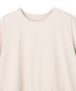 UNFILO BEAUTY FORM-T フリルヘム Tシャツ グレージュ