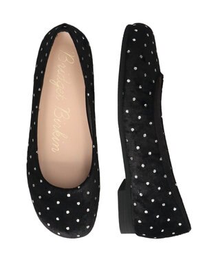 Bridget Birkin 【Bridget Birkin】オブリークバレエシューズ ブラック雑材