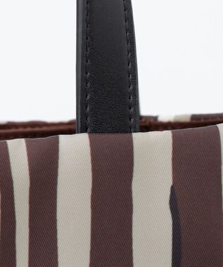 Y'SACCS 【ムック本掲載】ドローイングストライプ　トートバッグ ワイン