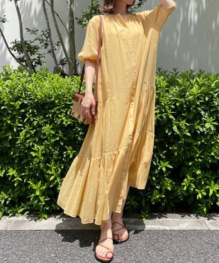 UNFILO コットン２WAYワンピース ライトイエロー系