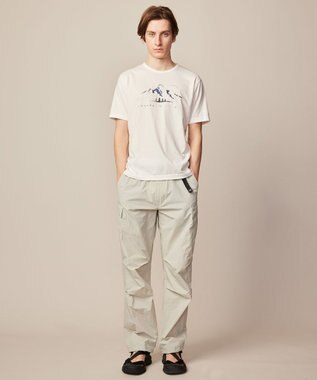 JOSEPH ABBOUD MOUNTAIN 【ユニセックス・ECO撥水/抗菌性/軽量】タスランワッシャー クライミングカーゴ パンツ ライトグレー系