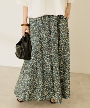 AMERICAN HOLIC ギャザーフレアスカート Flower