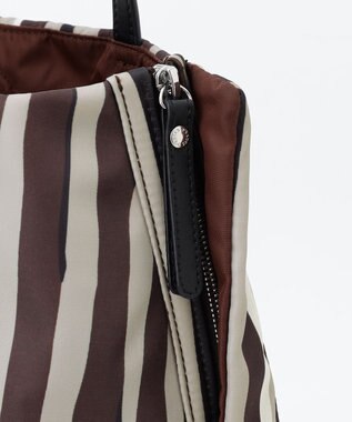 Y'SACCS 【ムック本掲載】ドローイングストライプ　トートバッグ ワイン