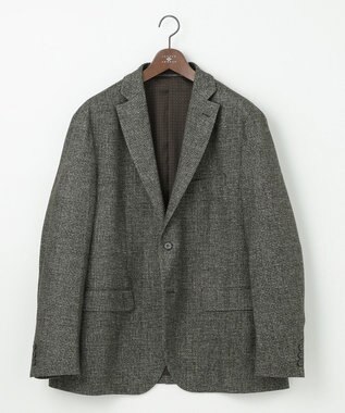 JOSEPH ABBOUD 【キングサイズ・ストレッチ】フランネルジャージ ジャケット ダークブラウン系