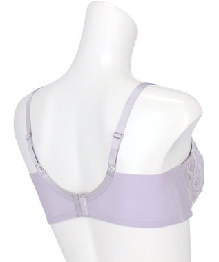 WACOAL ブラジャー 【ハグするブラ】 体温を感知してカラダになじむ 脇高設計 小さく見せる Hカップまで対応 大きいサイズ レディース フルカップ BXB318 /ワコール グレー