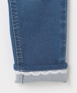 ANY KIDS 【洗濯機可能】ときめきストレッチ ネコパンツ インディゴ