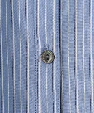 J.PRESS LADIES ストライプジャージー シャツライク カットソー ダルブルーストライプ系