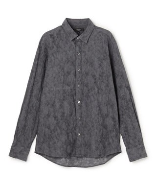 JOSEPH HOMME アブストラクトジャガードストレッチ　レギュラーカラーシャツ グレー系