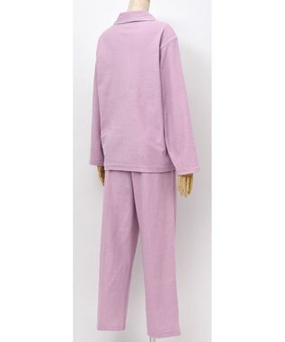 ワコール／睡眠科学 【パジャマ】　長袖　長ズボン　綿混　パイル素材　睡眠科学／ワコール　YDX532 ピンク