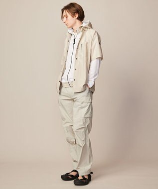 JOSEPH ABBOUD MOUNTAIN 【ユニセックス・ECO撥水/抗菌性/軽量】タスランワッシャー クライミングカーゴ パンツ ライトグレー系