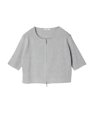 earth music&ecology ダブルジップカーディガン Gray