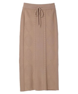 Green Parks ケーブルニットスカート Beige