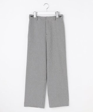 J.PRESS LADIES S 2way thermo サキソニー ストレート パンツ ホワイト×ブラック系