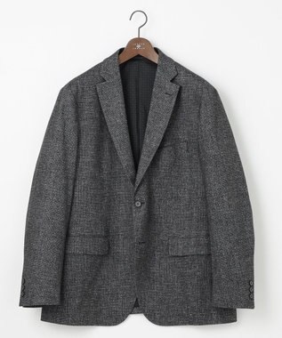 JOSEPH ABBOUD 【キングサイズ・ストレッチ】フランネルジャージ ジャケット ブラック系